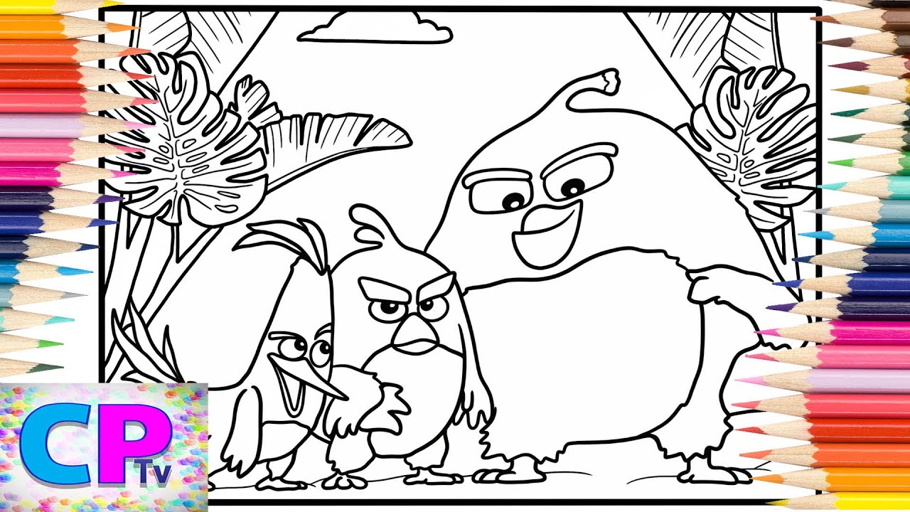 Play: Angry Birds Colouring at Natural Speed: pencils only, no rush