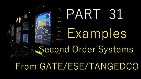 PART 31:Examples for Transient Response for Second Order Systems  Control Systems for TANGEDCO/GATE