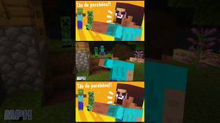 tão de parabéns #animação #minecraft #meme #creeper #animacaocurta #zombie