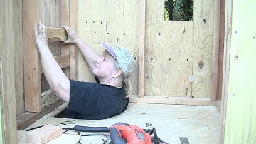 Hobbit Hole Playhouse Part 3 of 5: Second floor and ladder rungs