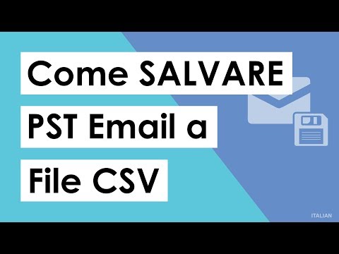 Come salvare PST in CSV Excel? | Salva direttamente i file PST di Outlook in formato CSV