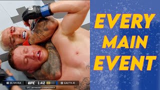 All 42 UFC Main Event Endings in 2022!
