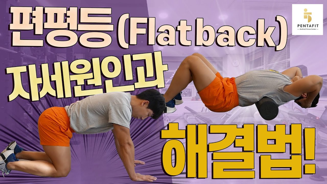 편평등(flat back) 자세원인과 해결법 | 편평등 교정하기 위한 필수 운동!