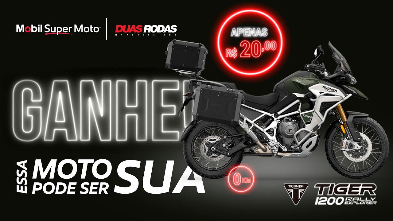 Pilote Seus Sonhos - Concorra a uma Triumph Tiger 1200 Rally Explorer