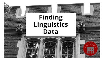 Finding Linguistics Data