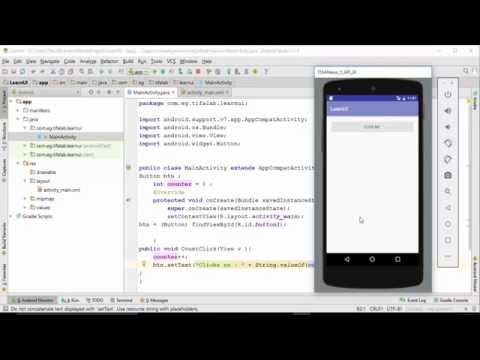 Android || UI || How To Create Button Count Clicks event