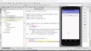 Famous Android || UI || How To Create Button Count Clicks event Profile