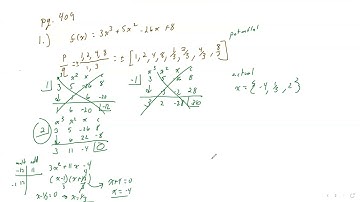 College Algebra 6.3 Locating Real Zeros of Polynomial Functions