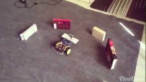 Obstacle avoiding robot with remote control feature