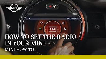 How to set the radio in your MINI |  MINI How-To