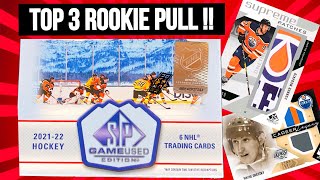 ROOKIE GOLD !! 2021-22 Upper Deck SP Game Used Hockey Hobby Box Opening !