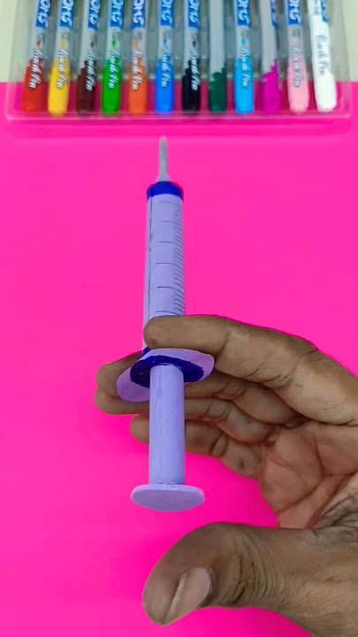 Diy paper Injection 💕 Paper craft ideas #shorts #Diy #Art #Craft #Viral #Trending #Easycraftideas