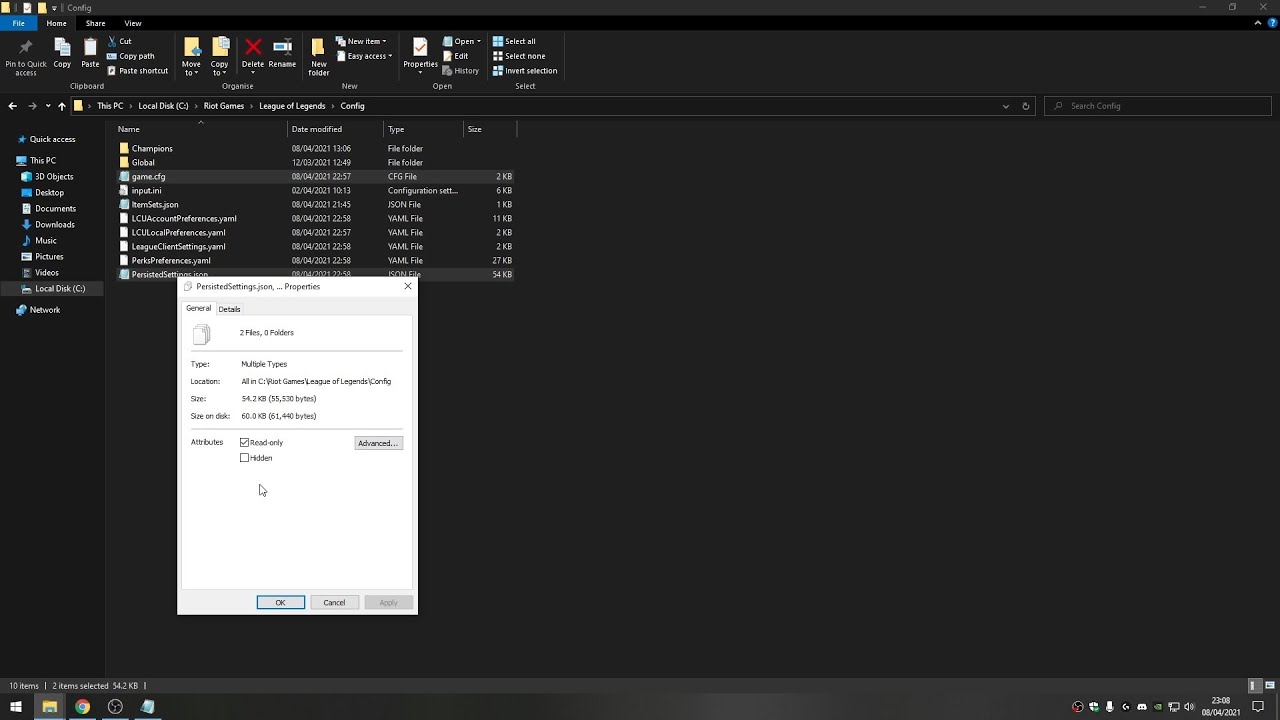 (League of Legends) How to transfer settings across accounts
