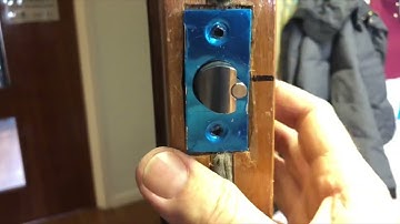 How to install push button door lock