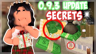 BLOXBURG NEW Update SECRETS!! 0.9.3 ( MONEY HACK!!)