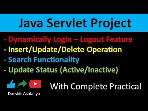 Java Servlet Project (Dynamic Login-Logout) , (CRUD Operation) , (Search Feature) Using Servlet