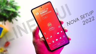 Line UI Nova launcher setup 2022 | Best nova launcher setup 2022 | Minimal nova launcher setup screenshot 4