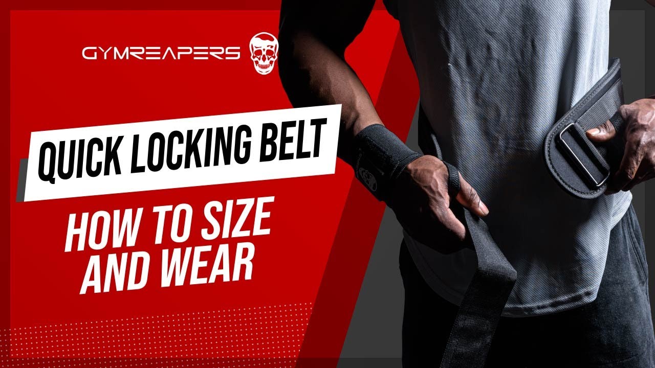 Gymreapers Quick Locking Weightlifting Belt | Premium Back Support - Midnight Camo