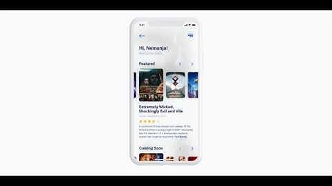 MOVIEAPP - UI Design & Animation (Adobe Xd - Creative Challenge)