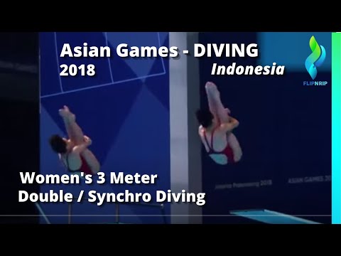 2018 Women 3 Meter Double Diving - Asian Games Diving