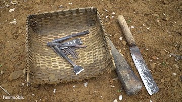 Primitive Skills  How To Make a Hand Plane, Forged chisel, woodworking tools diy00h09m14s 00h09m25s