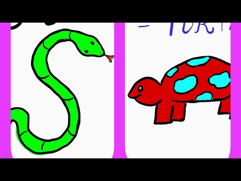How to easily draw Turtle and Snake using T and S