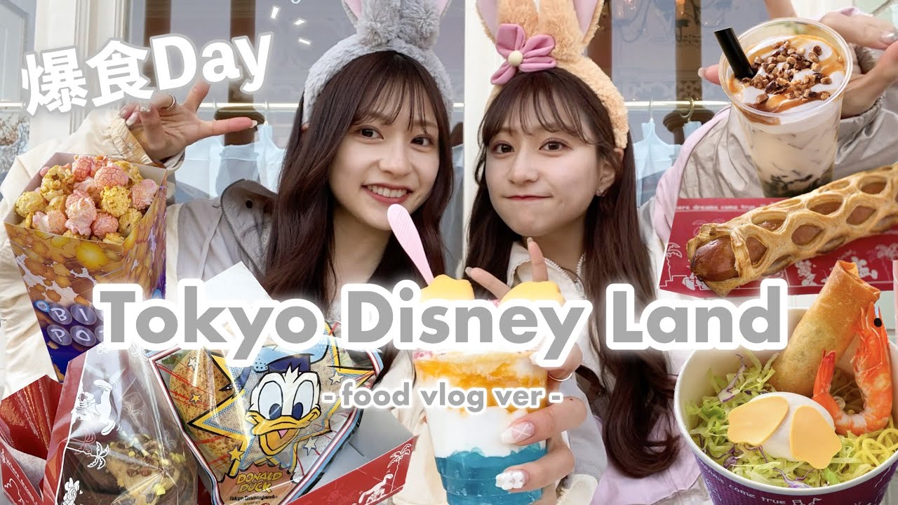 【Disney vlog】1万円分ディズニーで爆食🥞ˊ˗美味しすぎて何度も食べたいフードばっかりで最高🏰