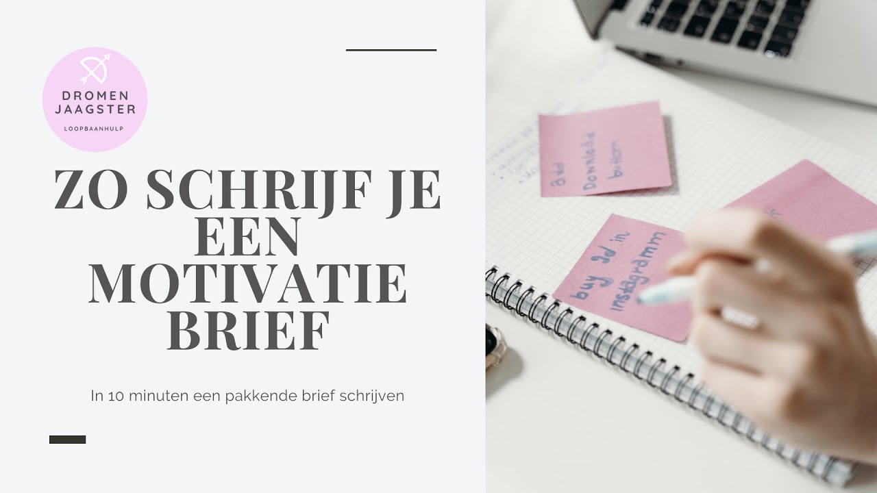 Zo schrijf je een motivatiebrief in 10 minuten - YouTube