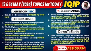IQIP-The Hindu Daily Editorial by Sunil Abhivyakti | 13&14th May The Hindu Analysis for UPSC 2024