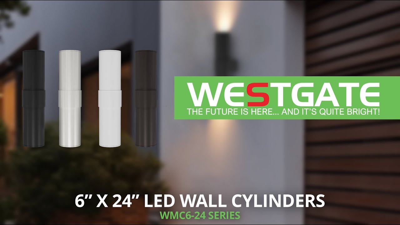 Westgate MFG | 6" x 24"  Architectural Outdoor LED Cylinder Light | WMC6-24 Series
