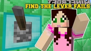 MINECRAFT: FIND THE LEVER FAILS - MINECRAFT FAILS