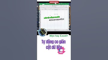 Phần 149. Tự động co giãn cột dữ liệu trong Excel #shorts