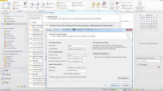 Change Server setting for Outlook