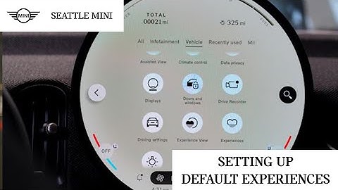 Default Experience Modes | 2025 MINI Cooper