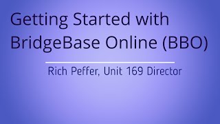 Getting Started with BridgeBase Online (BBO)