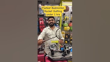 Fastest Badminton Racket Gutting in Under 1 Hour | Realmark Sports | #shorts