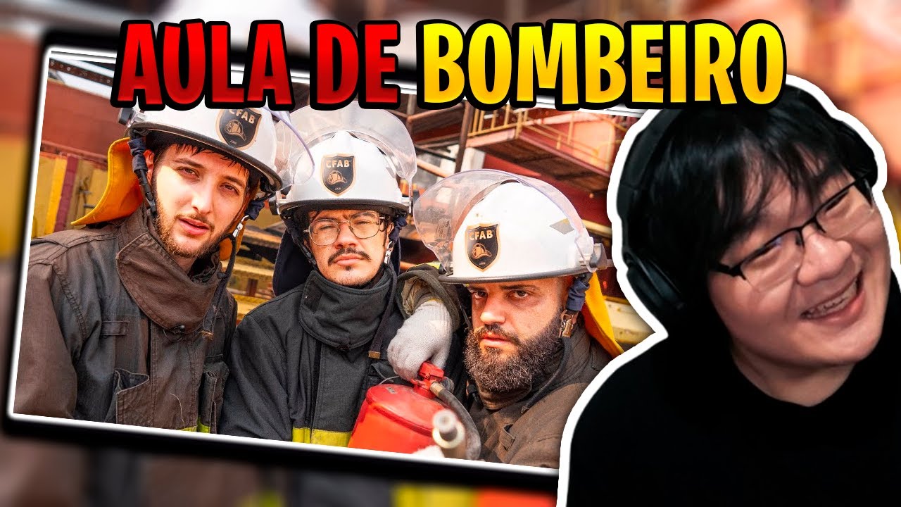 FIZEMOS UMA AULA DE BOMBEIRO (Balela) | Tiba REACT