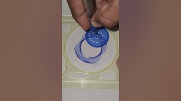What does this pattern resemble??? Magic Ruler Small ruler, big wisdom #art #shorts #Spirograph
