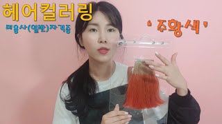 미용(일반)국가자격증/헤어컬러링 '주황색'