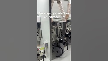 Throughfeed edge bander with 6 functions and corner rounding, For enquiry conta us on 7019391167