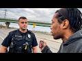 Cop demands ID from a man fixing a flat tire, gets schooled on the 4th Amendment