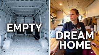 Self built van for living on the road