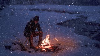 Relaxing by a Crackling Campfire near the Frozen River in the Mountains with Snow Falling Quietly by Relax Sleep ASMR 79,548 views 3 years ago 10 hours