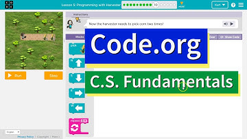 Programming with Harvester Lesson 5.10 Course B Code.org Tutorial with Answers