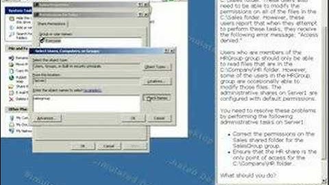 70-290 MCP MCSA MCSE Video Simulation 7