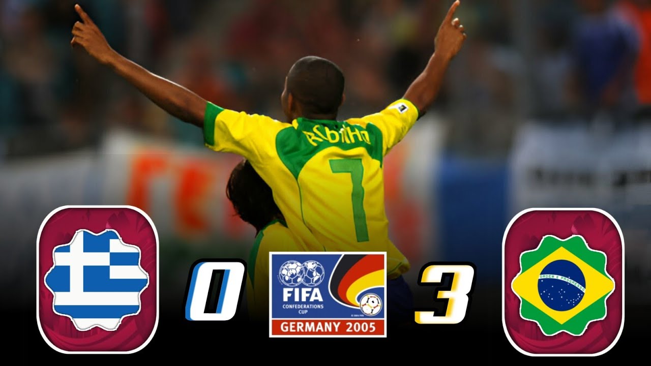 "Samba Magic🪄" The match in which Brazil's stars beat Greece in the Confederations Cup 2005 🏆