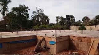 1.1 Meter High Foundation For Large 3 BR Bungalow In Gunjur, Gambia ??
