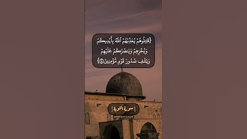 سورة التوبة الآية ١٣ الى ١٥ بصوت الشيخ محمد صديق المنشاوي