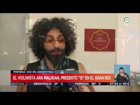 TV Pública Noticias - El violinista Ara Malikian presentó "15" en el Gran Rex