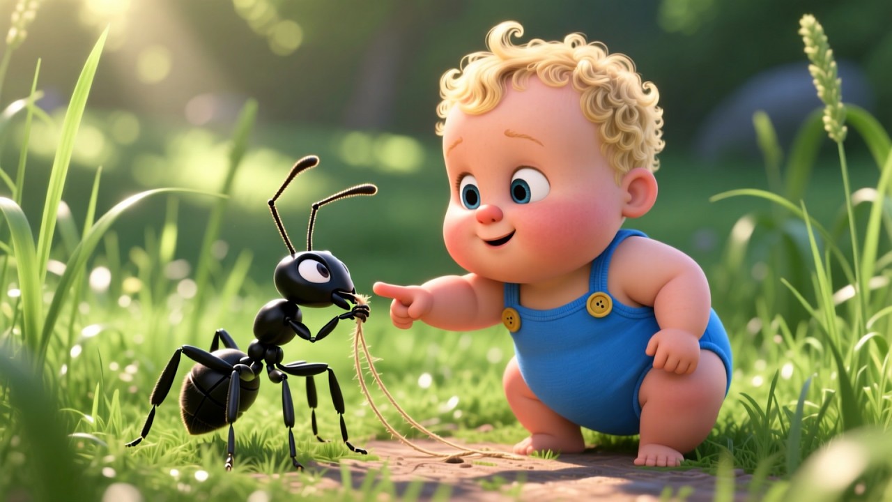 Baby and Ant on Train 🚂🐜 | Train Adventure for Kids | Fun Preschool Learning Video